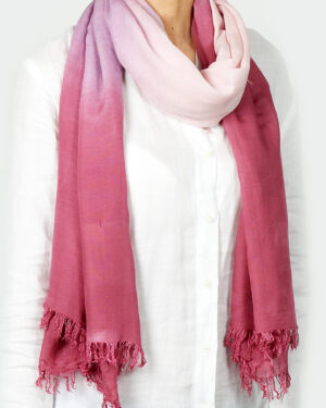 Foulard Rosso di Francia in filato di Bambù