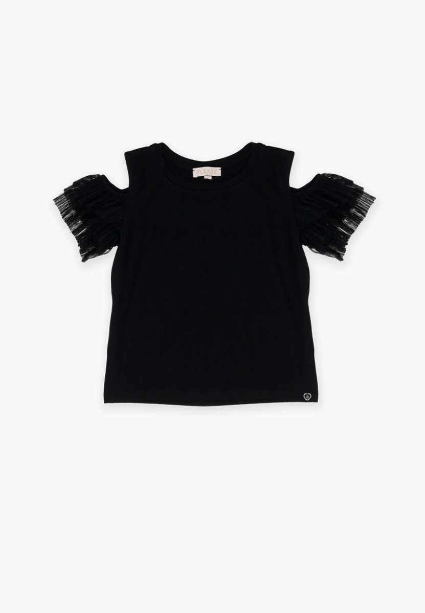 Maglia con frange da bambina di Please